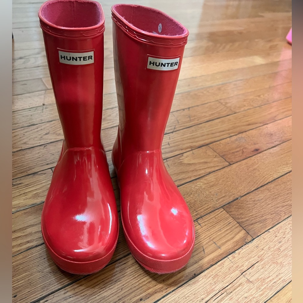Hot Pink Little Girls Hunter Rain Boots